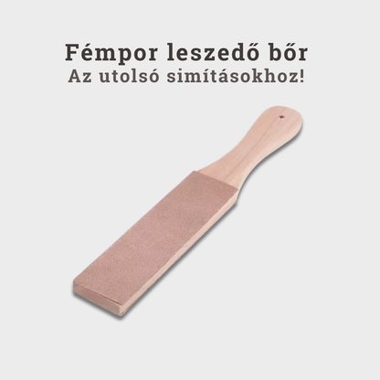 Fémpor leszedő bőr tábla